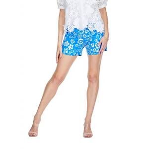 NEW JADE women's side round short in blue/white